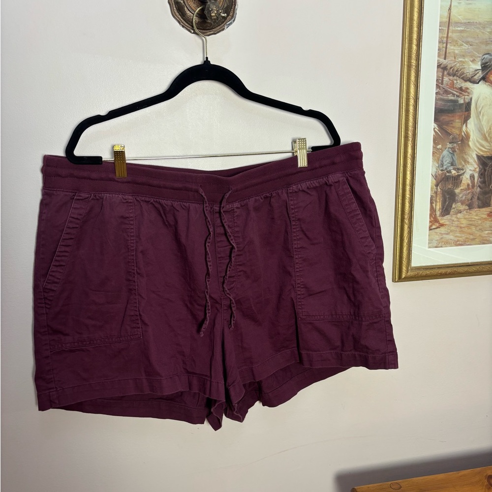 Women's Burgundy Gap Shorts